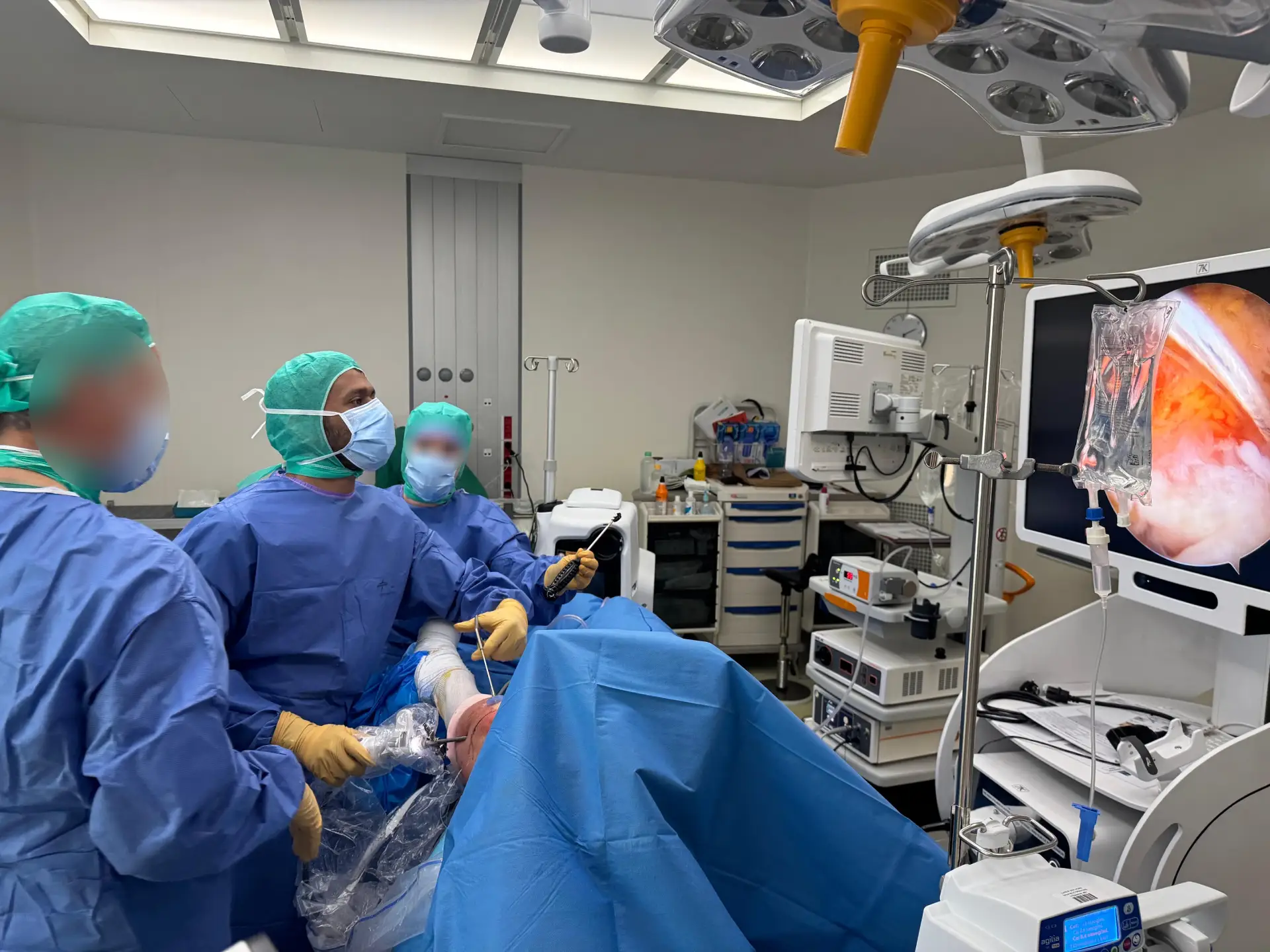 Shoulder arthroscopy and joint replacement procedure